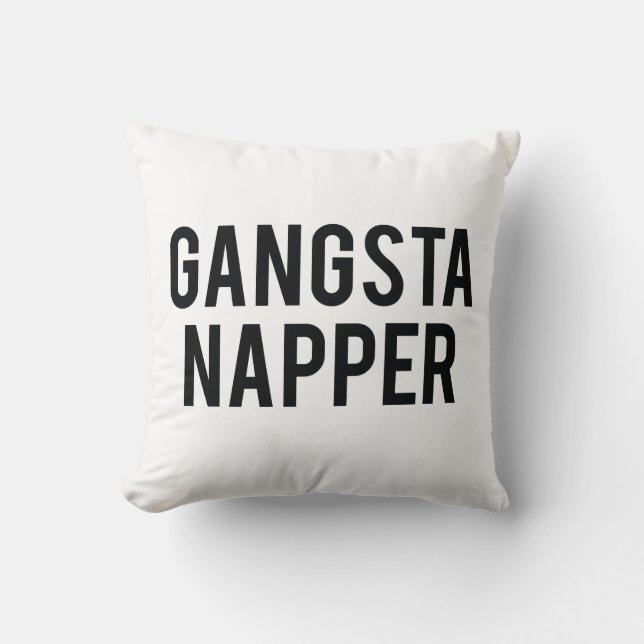 Gangster Napper Kussen (Voorkant)