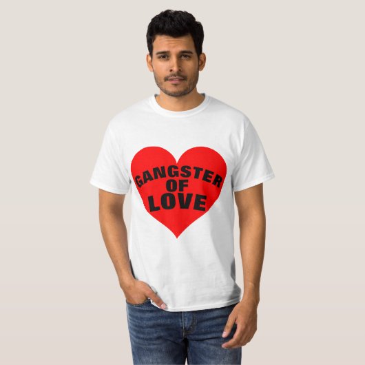 GANGSTER OF LOVE drôle T-shirts (Devant entier)