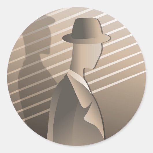 Gangster Ronde Sticker (Voorkant)