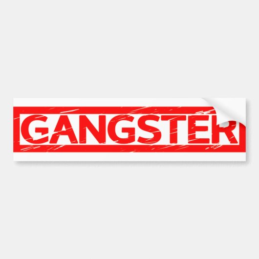Gangster Stamp Bumpersticker (Voorkant)