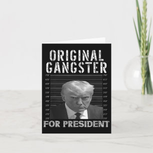 Gangster voor President Donald Trump 2024 Patrioti Kaart