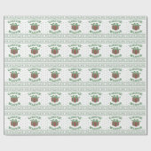 Gangster Wrapper Kerstmis Ugly Sweater Cadeaupapier (Vlak)