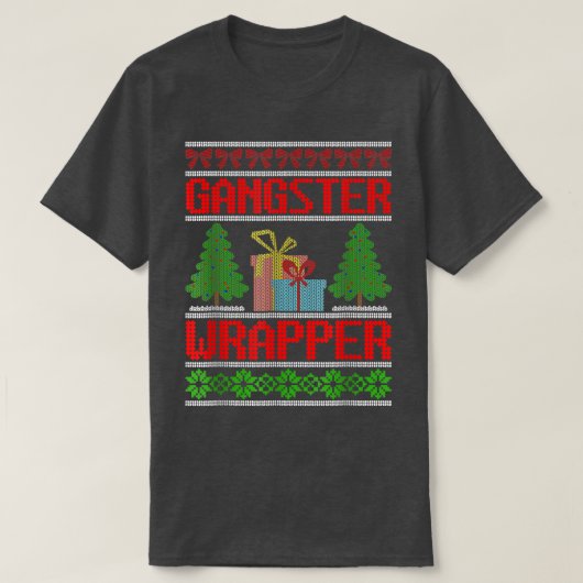 Gangster Wrapper laide de Noël Sweat Funny Pun  (Design devant)