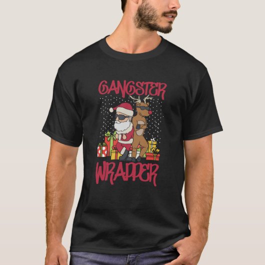Gangster Wrapper laide de Noël Sweat Funny Pun (Devant)