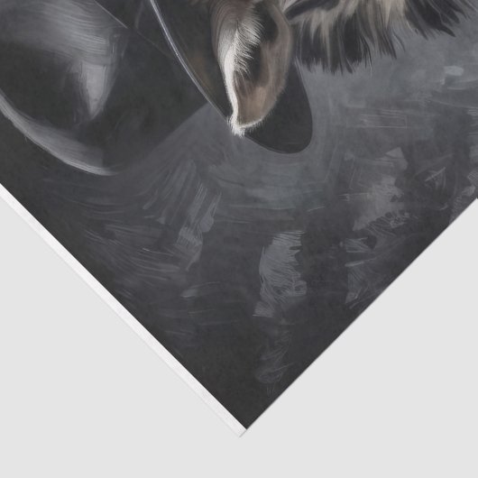 Gangster Zebra #1 Decoupage Tissuepapier (Detail)