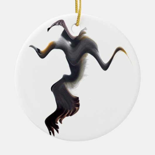 Gannets-Abstract Zee Bird Keramisch Ornament (Voorkant)