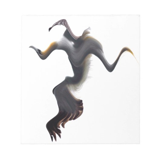 Gannets-Abstract Zee Bird Notitieblok (Voorkant)