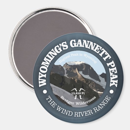 Gannett Peak Magneet (Voorkant / Achterkant)