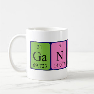 Gannon nom de table périodique tasse