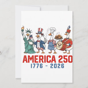 Gans 4 juli Amerika 250e 1776 2026 Kaart