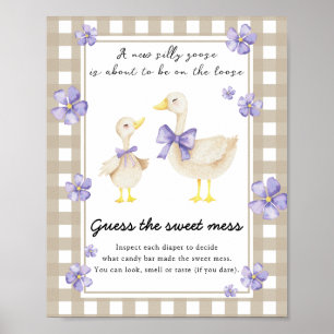 Gans babyshower - Raad de zoete troep Poster