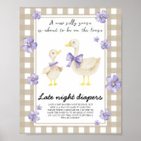 Gans babyshower - Spel voor luiers op late avond