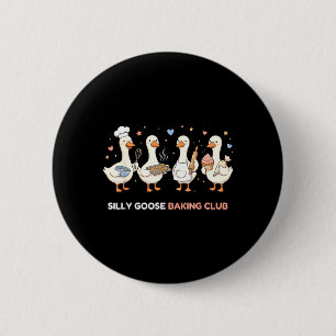 Gans Bakclub Funny Baker Moeder Mama Banketbakker Ronde Button 5,7 Cm