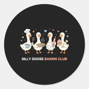 Gans Bakclub Funny Baker Moeder Mama Gebak Chef Ronde Sticker