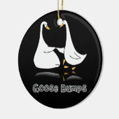 Gans Geborduurde Gans Bumps Gekke Gans Beste Vr Keramisch Ornament (Links)