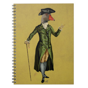 Gans in groene regencyjas 3 notitieboek