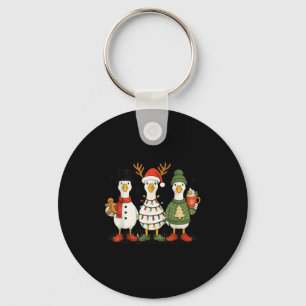Gans Kerst Licht Kerstmis Merry Goosmas Grappige K Sleutelhanger