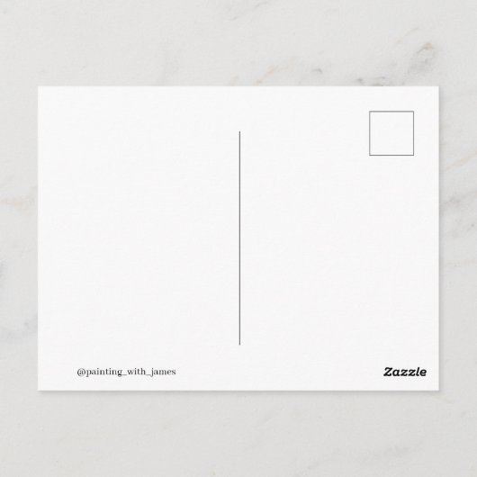 Gans met groen en oranje Briefkaart (Achterkant)