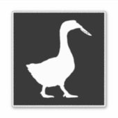 Gans met mes - Untitled Goose Game Sticker (Voorkant)