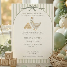 Gans Neutraal Salie Groene Boog Baby Shower