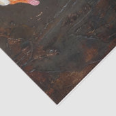 Gans op een Nest Schilderij Decoupage Tissuepapier (Detail)