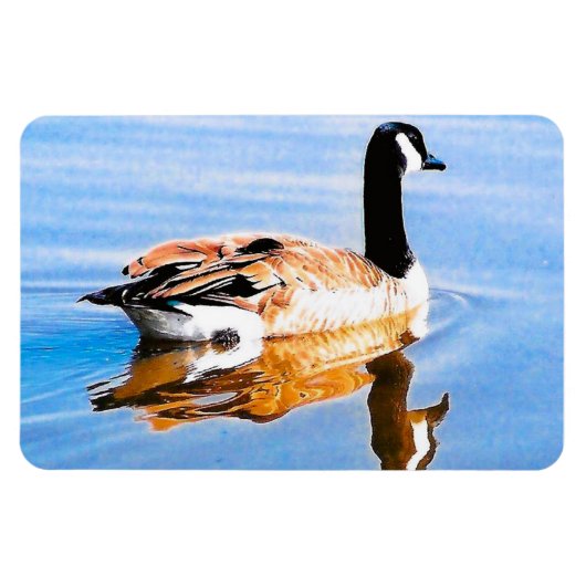 Gans op het meer magneet (Horizontaal)