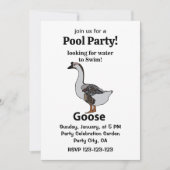 Gans op zoek naar water om te zwemmen Afrikaanse g Kaart (Voorkant)