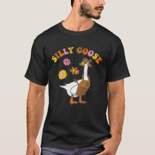 Gans Vredesteken Liefde 60s 70s Groovy Dwaze Hippi T-shirt