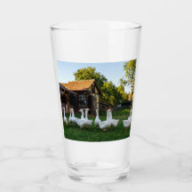 Gänse Bauernhof Glas