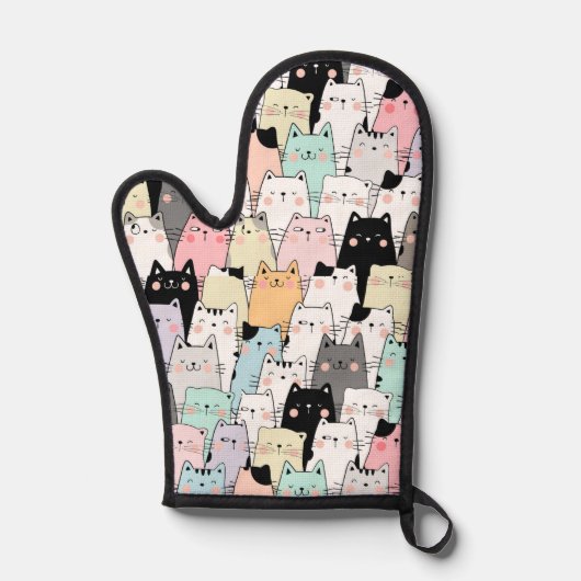 Gant de cuisine porte-chat (Recto)
