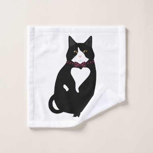 Gant de toilette Chat Smoking (Gant de toilette)