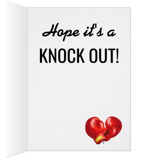 Gants de boxe Design Carte d'anniversaire (Intérieur (Droit))