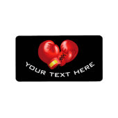 Gants de boxe Design Étiquette (Devant)