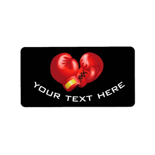 Gants de boxe Design Étiquette (Devant)