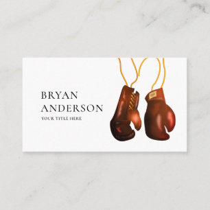 Gants de boxe pendaison Carte de visite