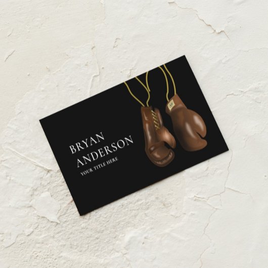 Gants de boxe pendaison Carte de visite