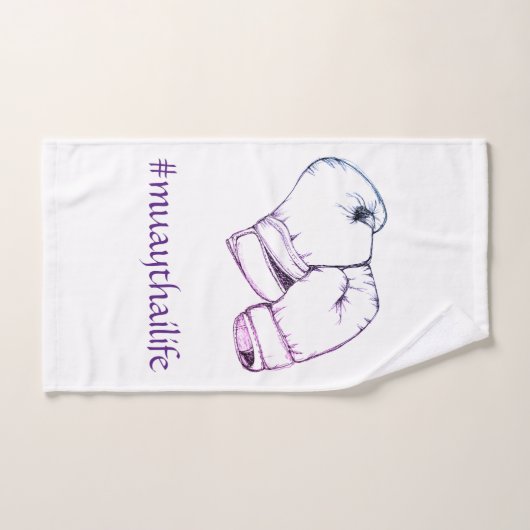 Gants de boxe thaïlandais de Muay (Serviette à main)