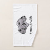 Gants de boxe thaïlandais de Muay (Serviette à main)