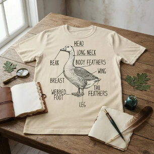 Ganzen Anatomie Diagram T-shirt