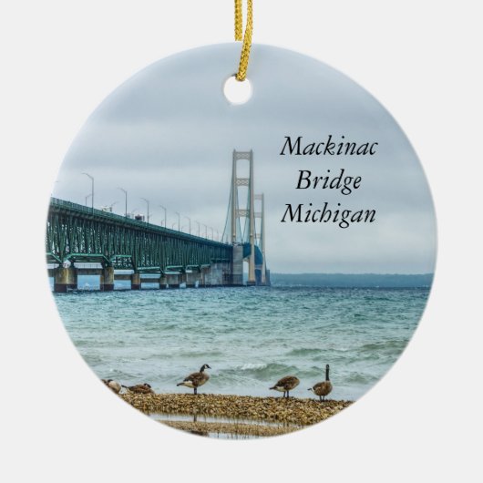 Ganzen bij Mighty Mac Keramisch Ornament (Voorkant)