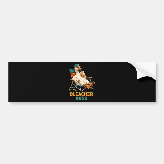Ganzen Bleacher Baas Bumpersticker (Voorkant)