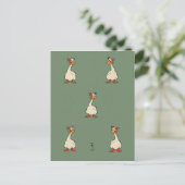 ganzen briefkaart (Staand voorkant)