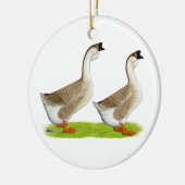 ganzen:  Buff African Keramisch Ornament (Links)