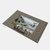 ganzen in het Boerderij Deurmat (Schuin)