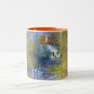 Ganzen op de Creek, Claude Monet Tweekleurige Koffiemok