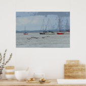 Ganzen op Grand Traverse Bay Poster (Keuken)