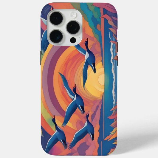 Ganzen zonsopgang op het strand Case-Mate iPhone case (Achterkant)