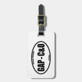 GAP - C&O Towpath Oval Bagagelabel (Voorkant verticaal)