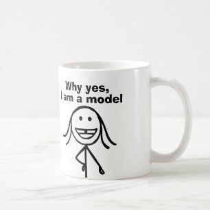 Gap-tandthed meisje, ja, ik ben een model, Coffee Koffiemok