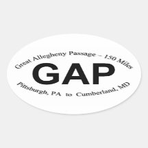 GAP Trail Sticker - Blad van 4 stickers